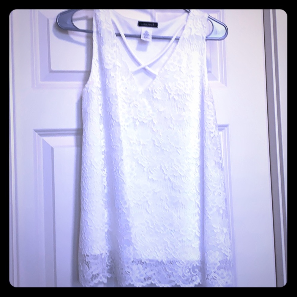 White birch lace tank